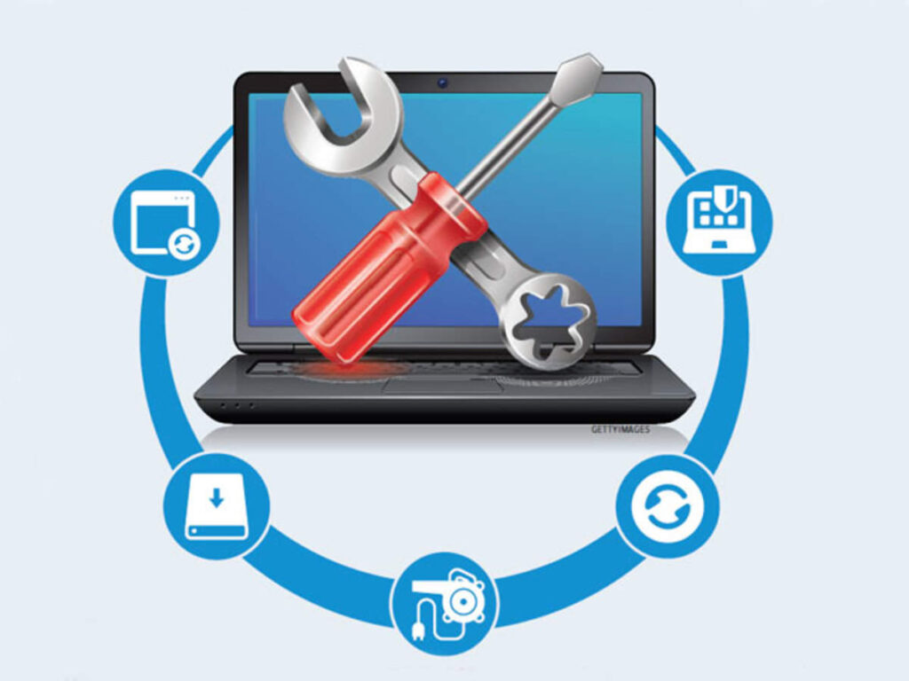 desktop and laptop repairing services with repairing tools