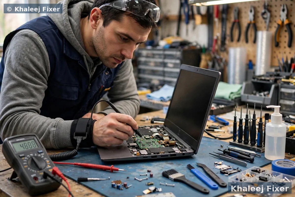 Free laptop diagnostic service in Sharjah — expert fault finding